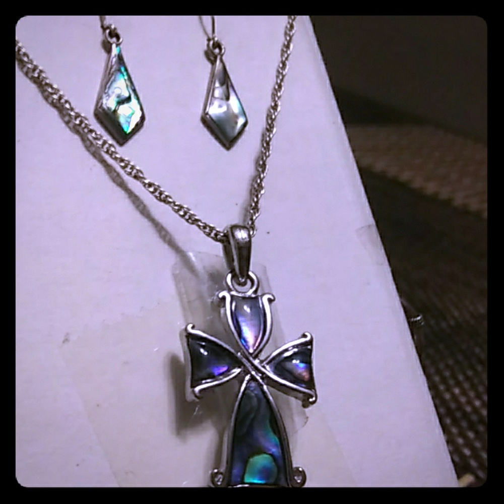 Abalone 2 piece Jewelry Set